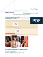 Regedit Useful Commands