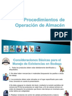 Procedimientos de Operación de Almacén