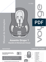 Original CV3000 Assento Grupo 1 Voyage MANUAL VIEW