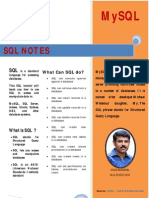 SQL Notes by Vikas Kadakkal