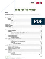 FrontRest 2011 User Guide