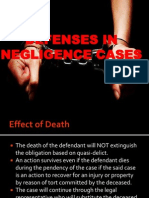 Defenses in Negligence Cases