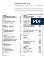 Metabolic Assessment Form