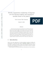 Strictly Commutative Realizations of Diagrams Over The Steenrod Algebra and Topological Modular Forms at The Prime 2