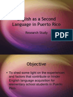 ESL in Puerto Rico - Research Study