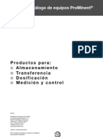 7165 Bombas Dosificadoras de Proceso Catalogo de Equipos ProMinent 2011