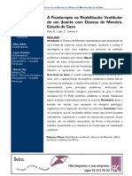 Reabilitação Vestibular em Doente de Meniere