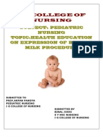 Lesson Plan On Expressed Breast Milk