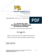 Estado Del ARte de La Teoria Comunicacion - Edison Otero