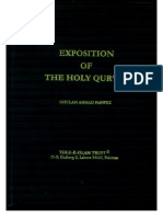 Exposition of Holy Quran by Ghulam Ahmad Parwez