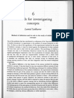 Methods For Investigating Concepts: Leonid Sakharov