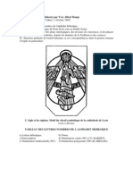 Documents de Travail Ésotérique Élaborés Par Yves - Albert Dauge