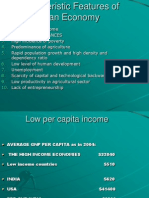 Characteristic Features of Indian Economy