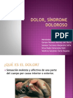 Dolor y Sindrome Doloroso