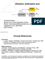 System Identification, Estimation and Filtering