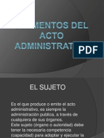 Elementos Del Acto Administrativo