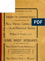 William Chauncey Fowler - The Historical Status of The Negro in Connecticut (1901)