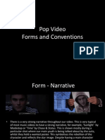 Pop Video Forms and Conventions