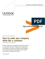 Accenture Outlook: How To Make Your Company Think Like Customer - CRM