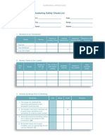 Bunker Ing Safety Checklist