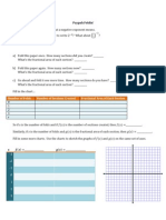 Paper Folding Exponential Functions