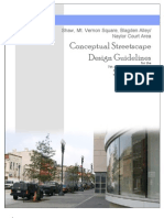 Conceptual Streetscape Design Guidelines For The 7th and 9th Street Corridors From Mt. Vernon Square To Rhode Island Avenue