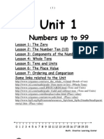 Numbers Up To 99: Unit 1