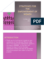 Strategies For The Empowerment of Women