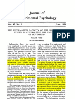 Fitts (1954) The Information Capacity of The Human Motor System in Controlling The Amplitude of Movement