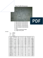 Dimensi & Toleransi Ulir Trapesium