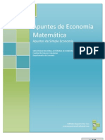 Apuntes de Economía Matemática 2012