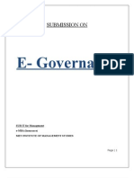 E - Governance: Submission On