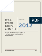 Social Project Report - Group III