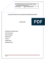 Ethylene Oxide Sterilization Validation Protocol