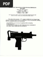 Machinist Drawings For SMG Frames - MAC10, MAC11, Cobray M11-9, CobrayM12