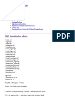 Google Hack Code: SQL Injection For Admin