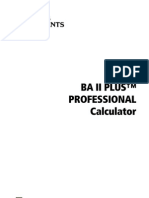 Ba Ii Plus™ Professional Calculator: Ba2plus - Book Page I Thursday, April 8, 2004 1:27 PM