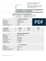 Limestone Material Safety Data Sheet (MSDS) : Manufacturer'S Contact Information