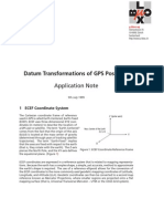 Datum Transformations of GPS Positions