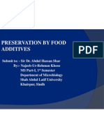 Preservation by Food Additives