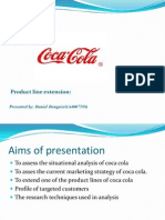 Product Line Extension:: Presented By: Daniel Dongsieri (A4007599)