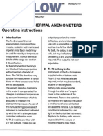 TA-2 Range of Thermal Anemometers Operating Instructions: Specialists in Air Movement Technology