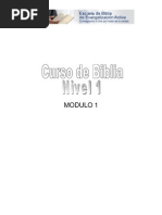 Clase de Biblia Nivel 1 - Modulo 1