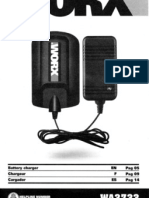 Worx WA3733 Li-Ion Battery Charger User Manual