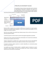 Pantalla Principal de Microsoft Access