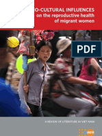 Socio-Cultural Influences On The Reproductive Health of Migrant Women (A Review of Literature in Viet Nam)