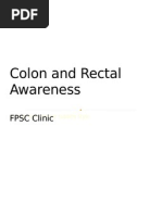 Colon and Rectal Awareness