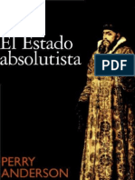 Perry Anderson - El Estado Absolutista - Primer Capítulo