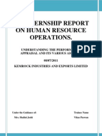 An Internship Report On Human Resource Operations