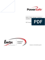 Battery Safety, Storage, Installation, Operation & Maintenance Manual